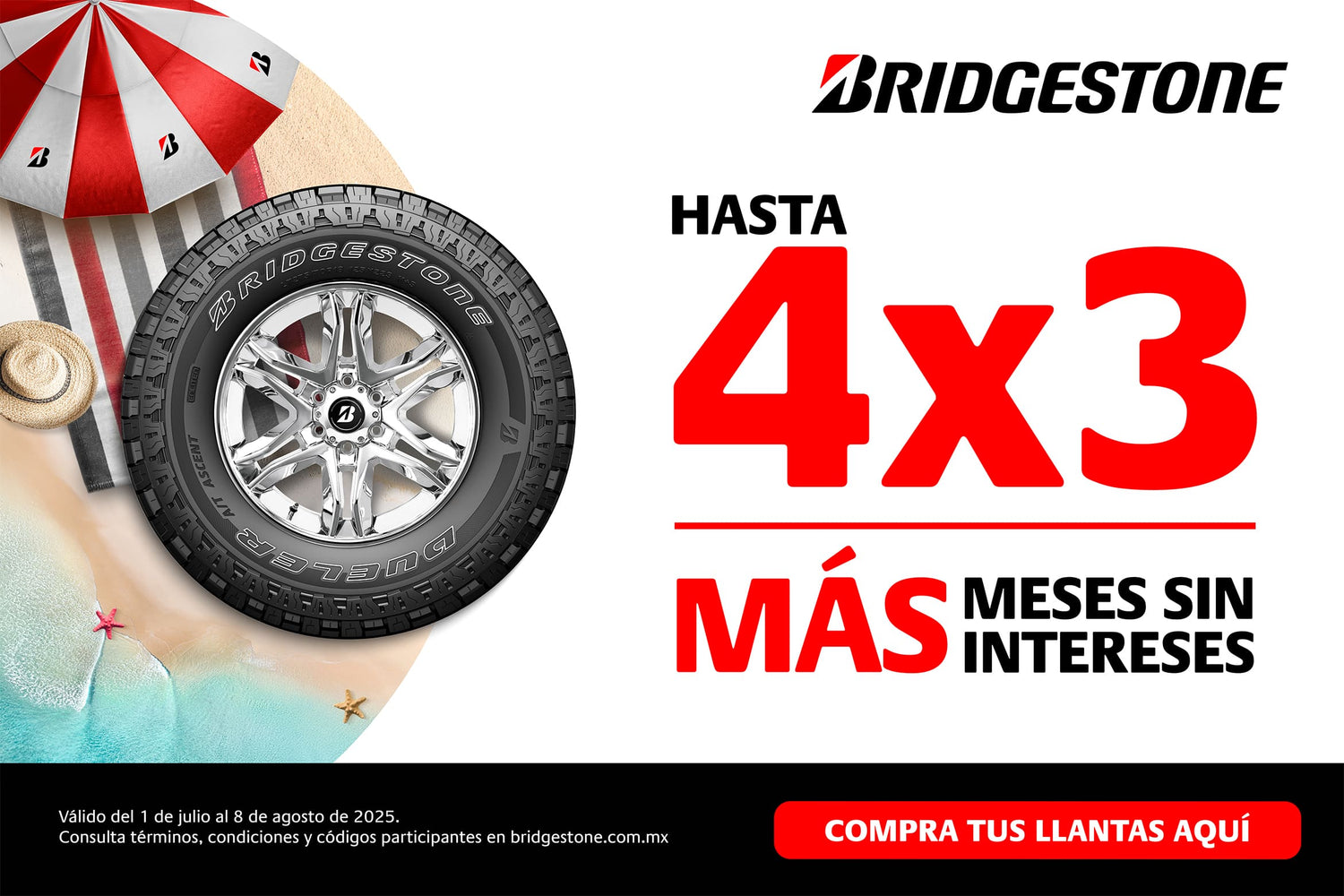 Verano al 4X3 Bridgestone Firestone
