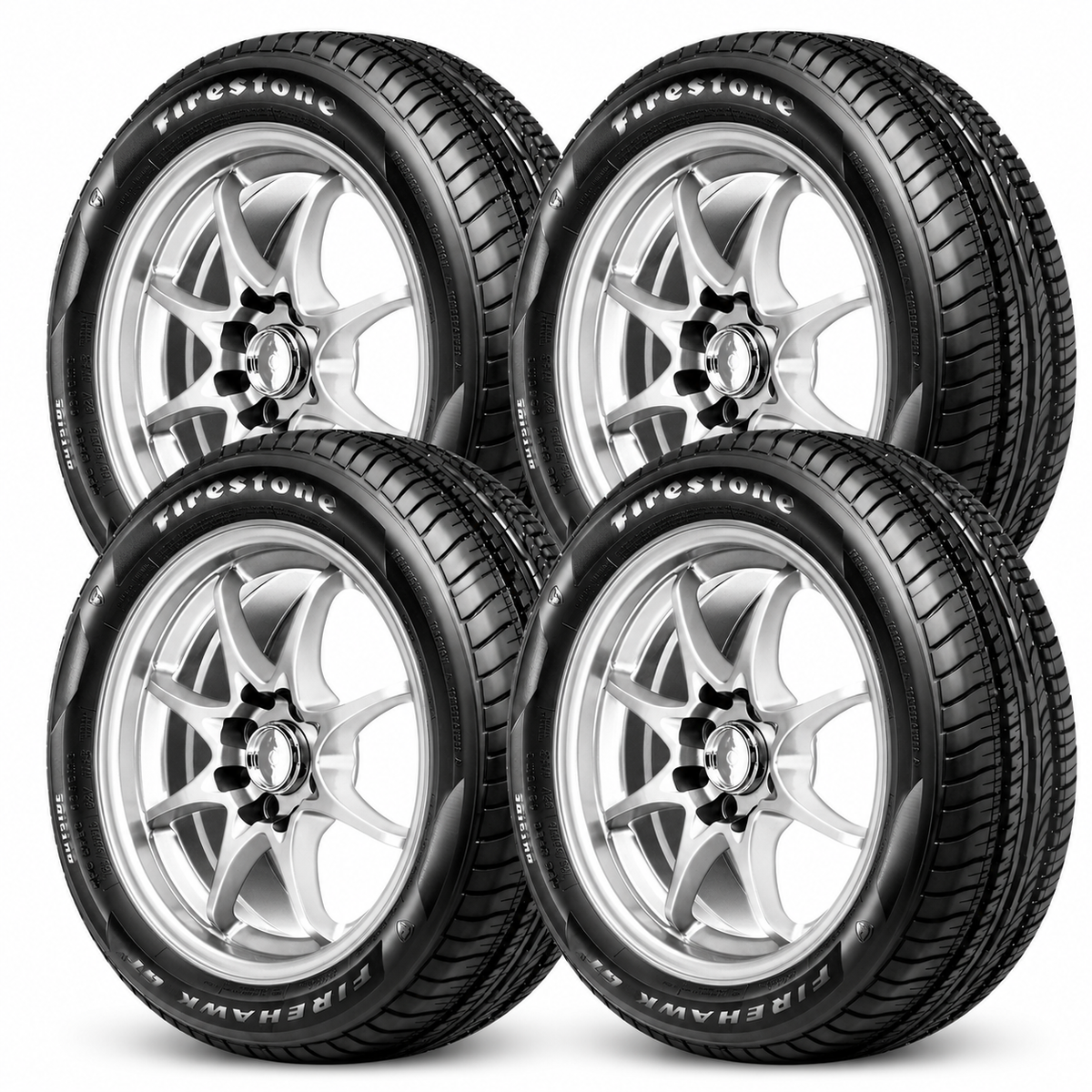 Paquete de 4 Llantas Firestone Firehawk GTV 185/55R15 82V