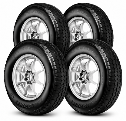 Paquete de 4 Llantas Firestone Transforce CV 195R15C 106/104R