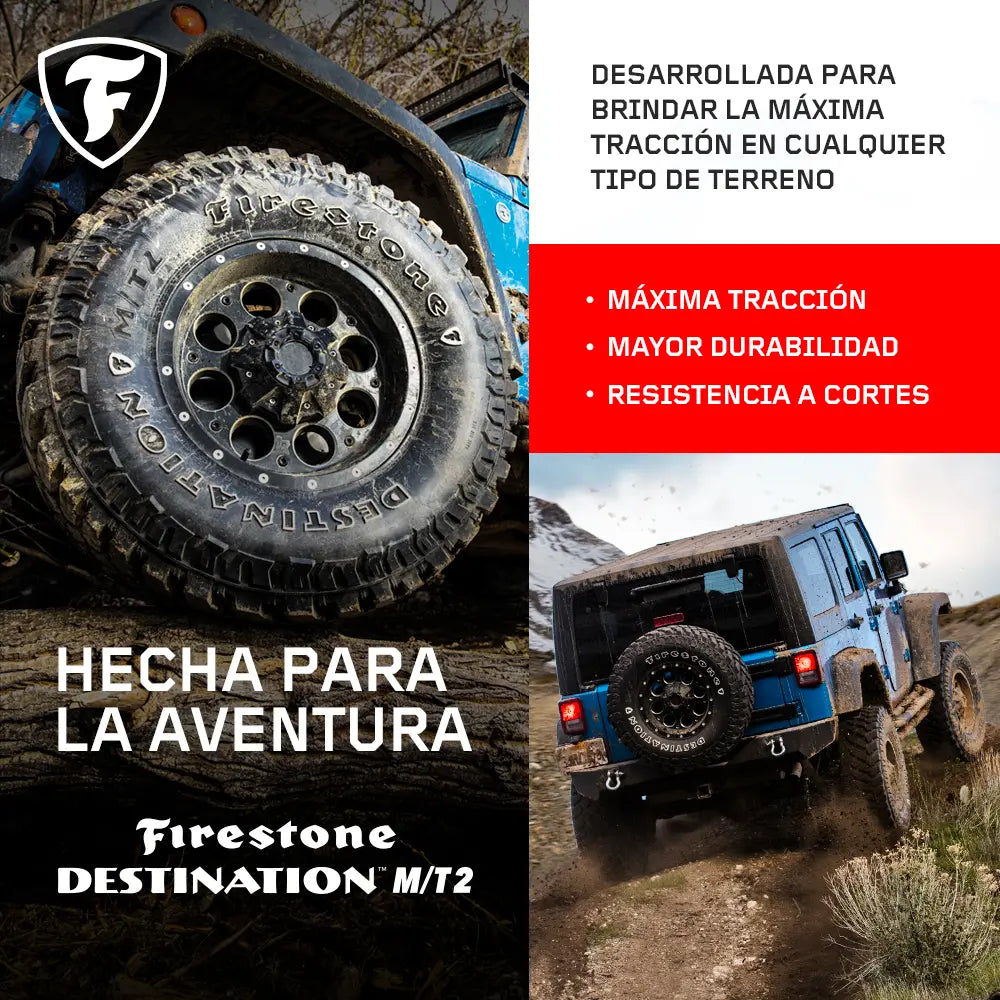 Paquete de 2 Llantas Firestone Destination M/T2 LT275/70R18 125Q